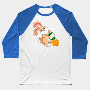 Rabbit with Carrot Baseball T-Shirt